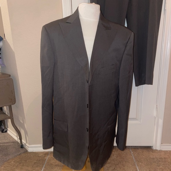 Earvin Magic Johnson Suit Set Dark Gray size 44 L jacket size 38 L pants - Picture 2 of 14
